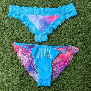 ***RESERVED*** Tie Dye Floral Lace Panty Set